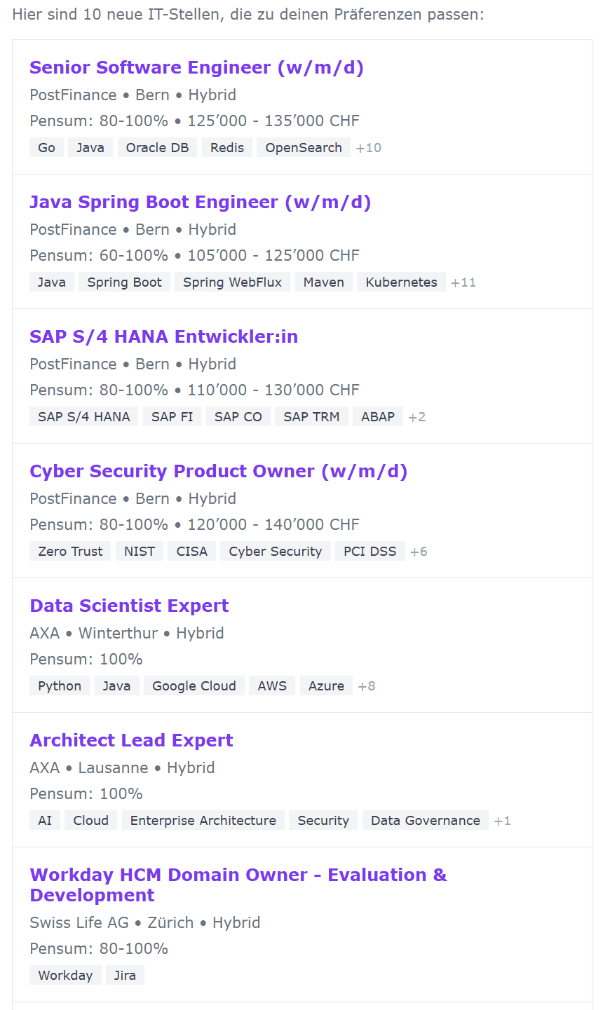 Ein Screenshot des IT Board Newsletters auf einem Computerbildschirm