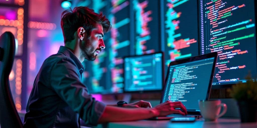Angular-Entwickler bei der Arbeit